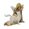 Roman 3.75 In Angel With Cat Figurine Bereavement Figurine , Bereavement Feline Heaven